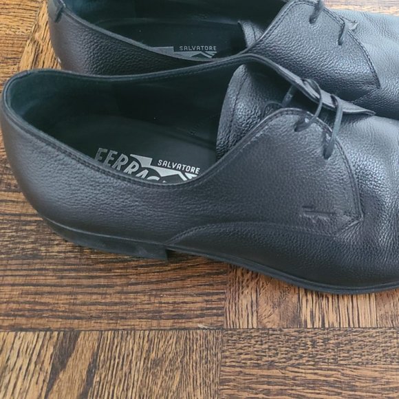 Salvatore Ferragamo Black Lace-Up Size 10.5D Made In Italy main image 9